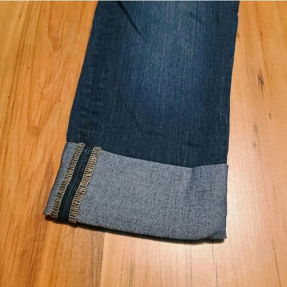 Apt 9 cropped denim jean capris cuffed leg denim - Picture 5 of 6